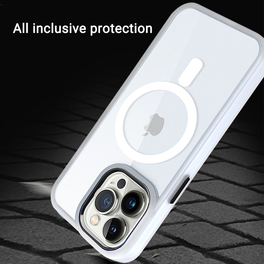For iPhone 14 /Plus Pro Max Clear Magnet Case Compatible w/ MagSafe Hybrid Cover - Picture 13 of 40