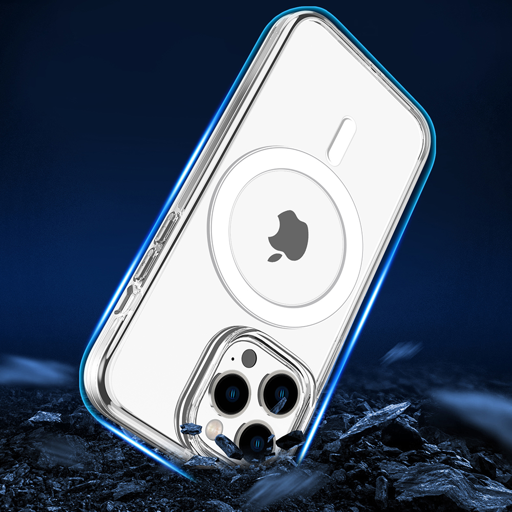 Für iPhone 14 / Plus Pro Max Clear Hybrid Hard Kompatibel mit MagSafe Case Hülle - Bild 41 von 43