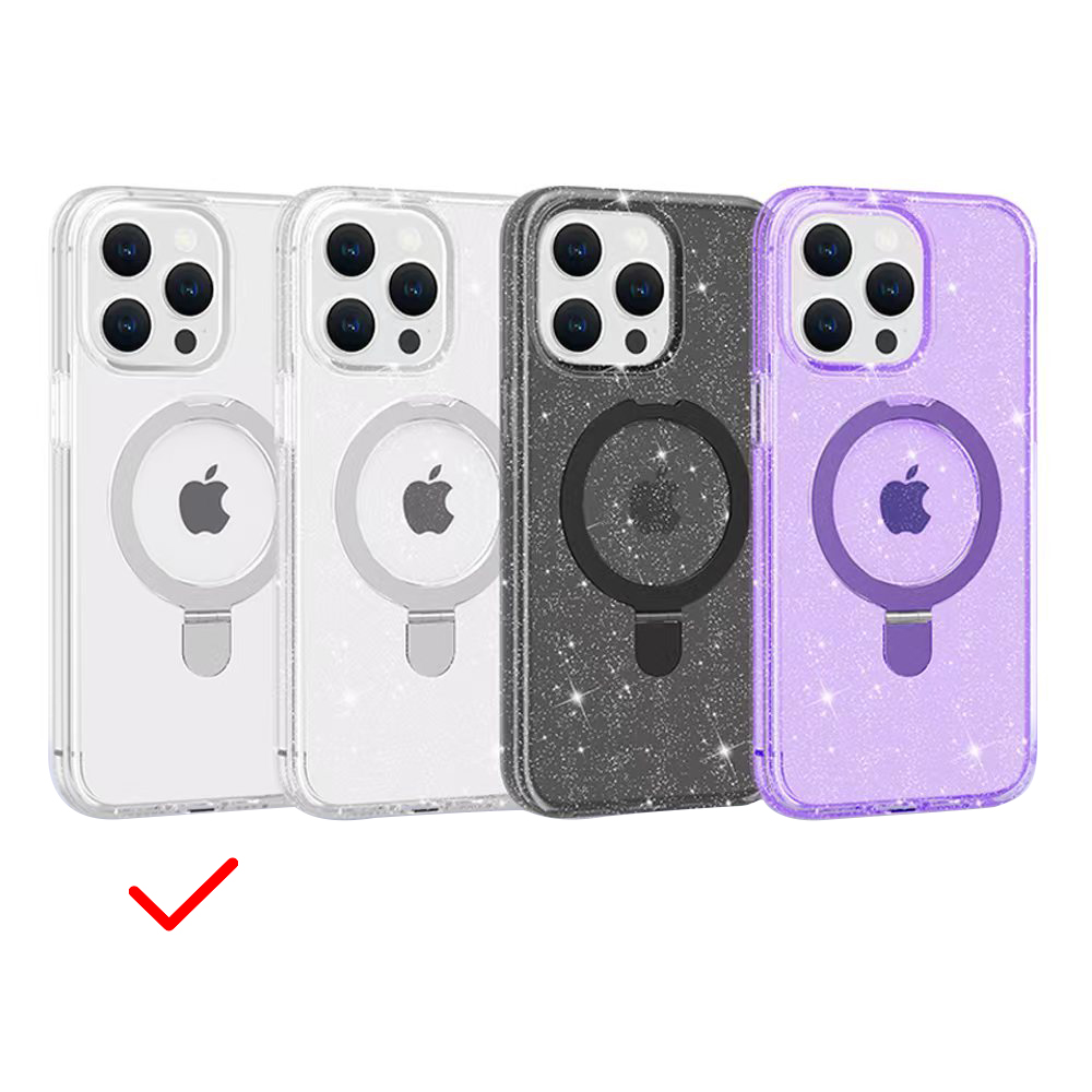 For Apple iPhone 15 Plus MagSafe Compatible Circle Stand Invisible Case Cover - Picture 2 of 39