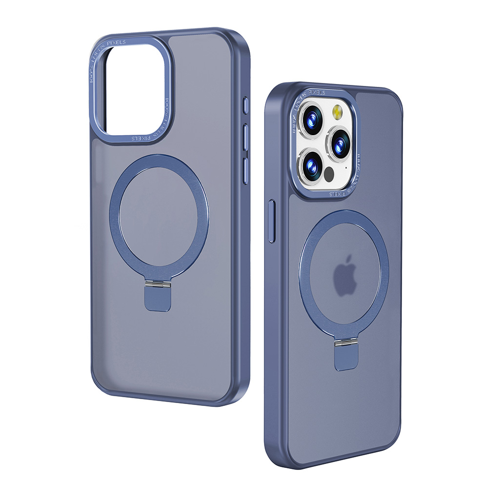 Für iPhone 15 Pro Max unsichtbarer Ständer Magnetkreis Hybrid mattierte Hülle Cover - Bild 2 von 31