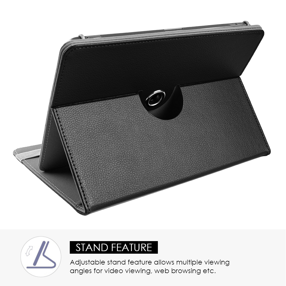 Custodia universale per tablet cavalletto in pelle PU visione multipla misura 7"-8" cover - Foto 11 di 29