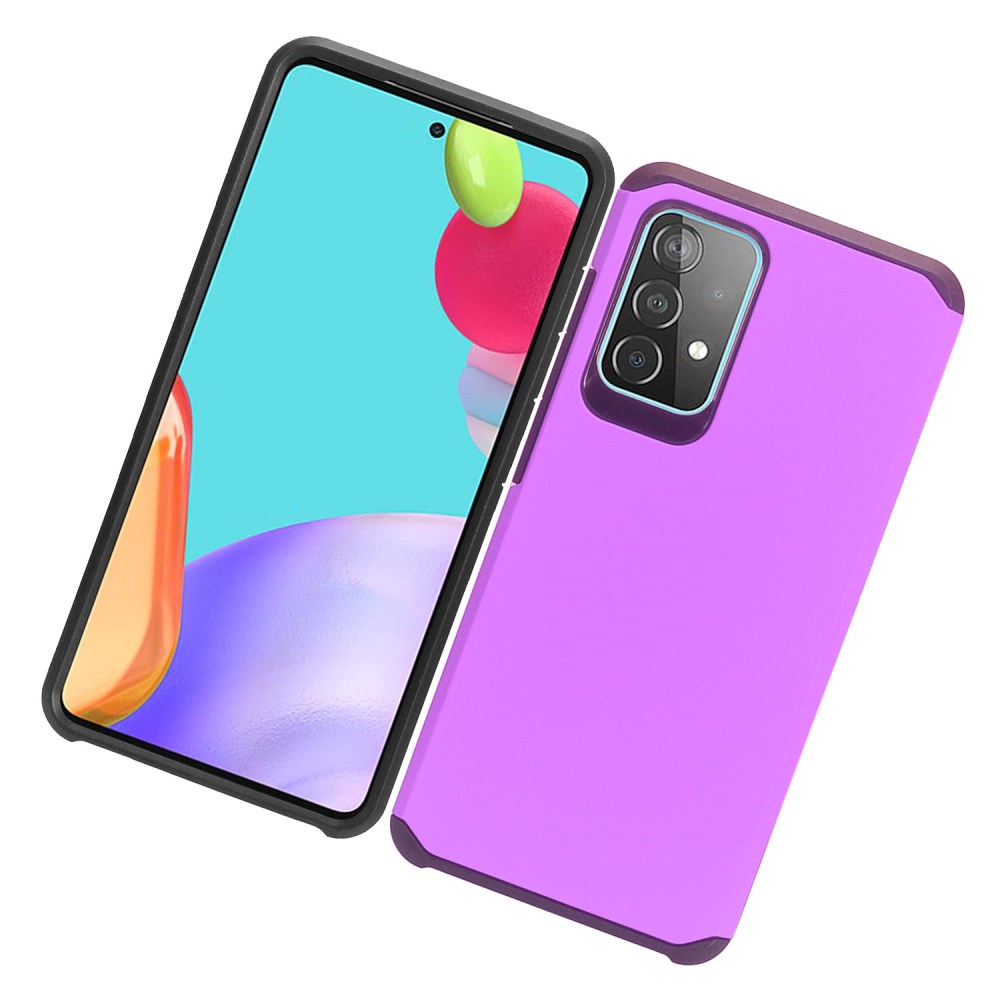 For Samsung Galaxy A52 5G Armor 2 in 1 Case Rubberized Shockproof Hybrid Cover - Picture 30 of 50
