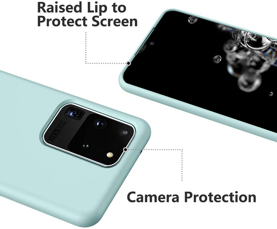 For Samsung Galaxy A72 5G Hybrid Liquid Silicone Gel Rubber Soft Flexible Cover - Imagen 31 de 48