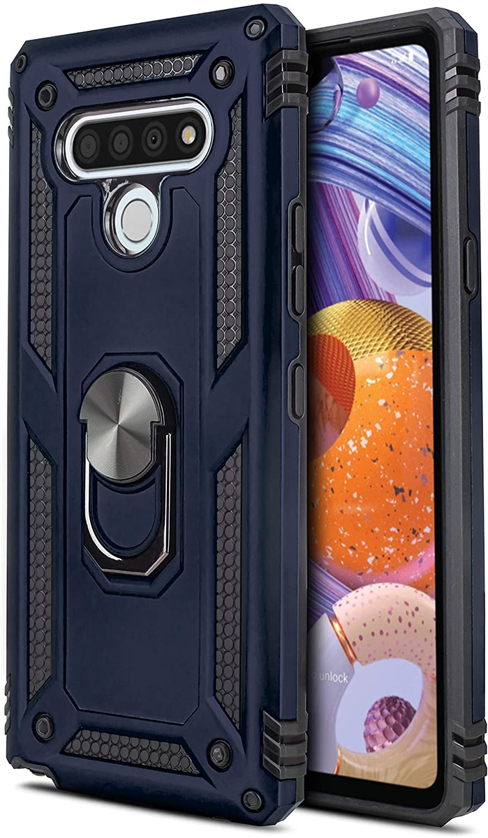 Para LG K22 5G, LG K32 5G Estuche Magnético Anillo Soporte Híbrido Resistente Cubierta - Imagen 27 de 40