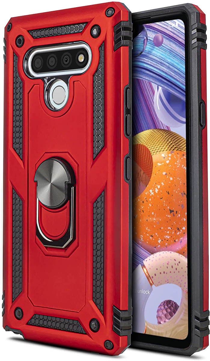 Para LG K22 5G, LG K32 5G Estuche Magnético Anillo Soporte Híbrido Resistente Cubierta - Imagen 37 de 40