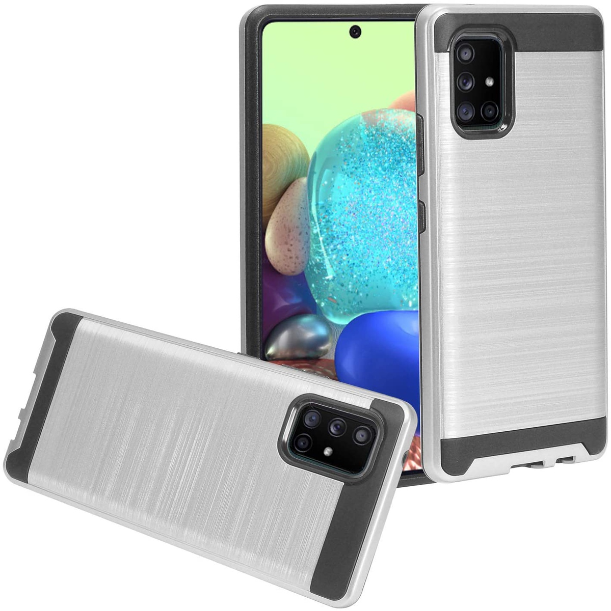 Für Motorola Moto G Power 2021 Hülle Brushed Textur Hybrid PC & TPU Robust Cover - Bild 59 von 65