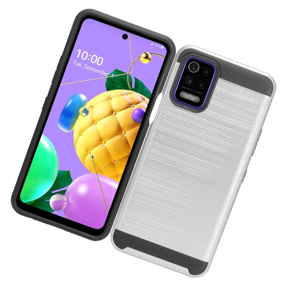 Für Motorola Moto G Power 2021 Hülle Brushed Textur Hybrid PC & TPU Robust Cover - Bild 58 von 65