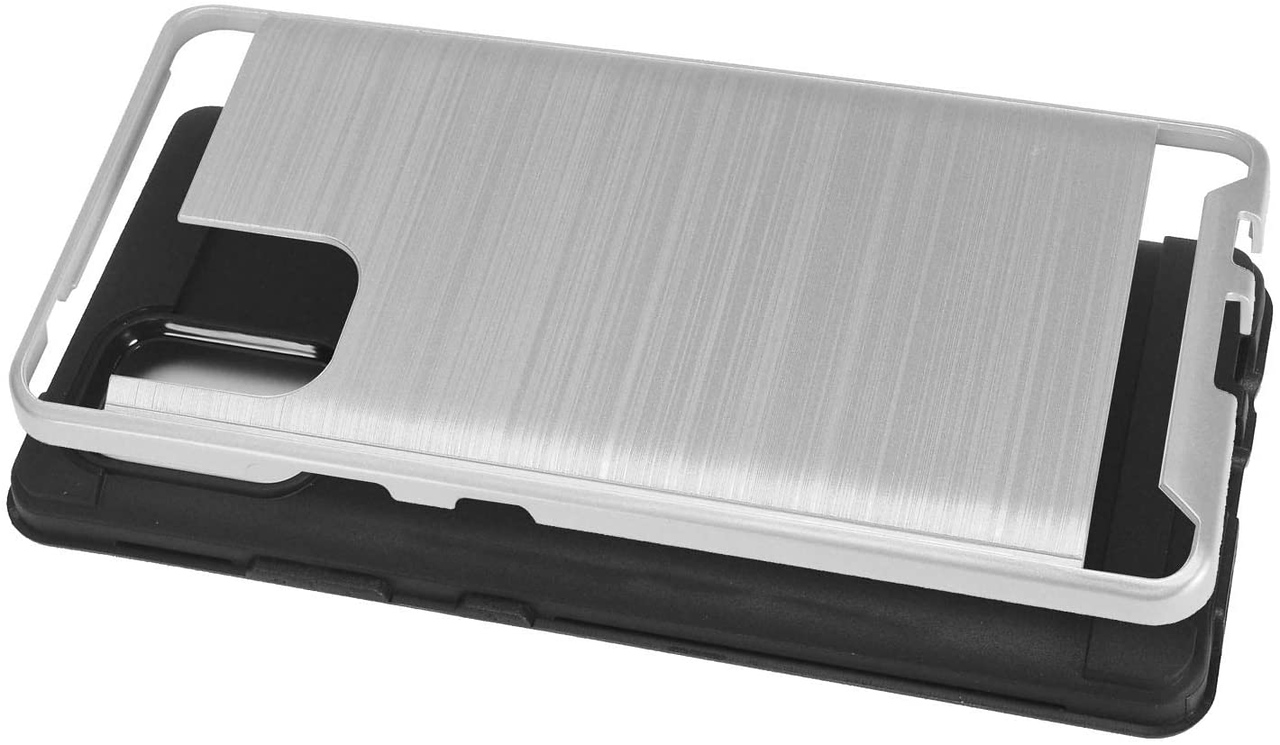 Für Motorola Moto G Power 2021 Hülle Brushed Textur Hybrid PC & TPU Robust Cover - Bild 65 von 65