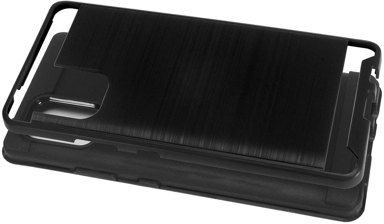 Für Motorola Moto G Power 2021 Hülle Brushed Textur Hybrid PC & TPU Robust Cover - Bild 17 von 65