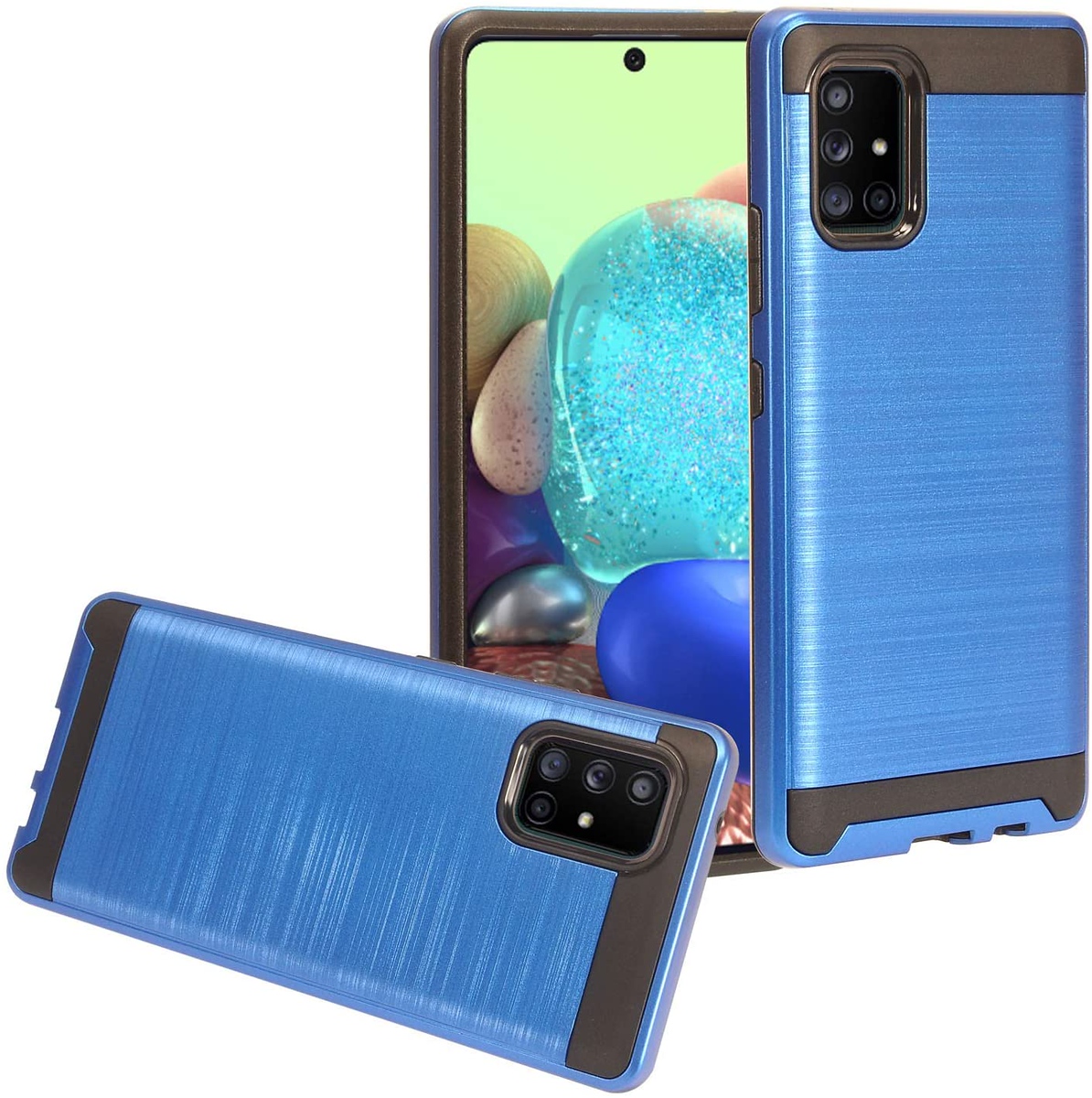 Für Motorola Moto G Power 2021 Hülle Brushed Textur Hybrid PC & TPU Robust Cover - Bild 19 von 65