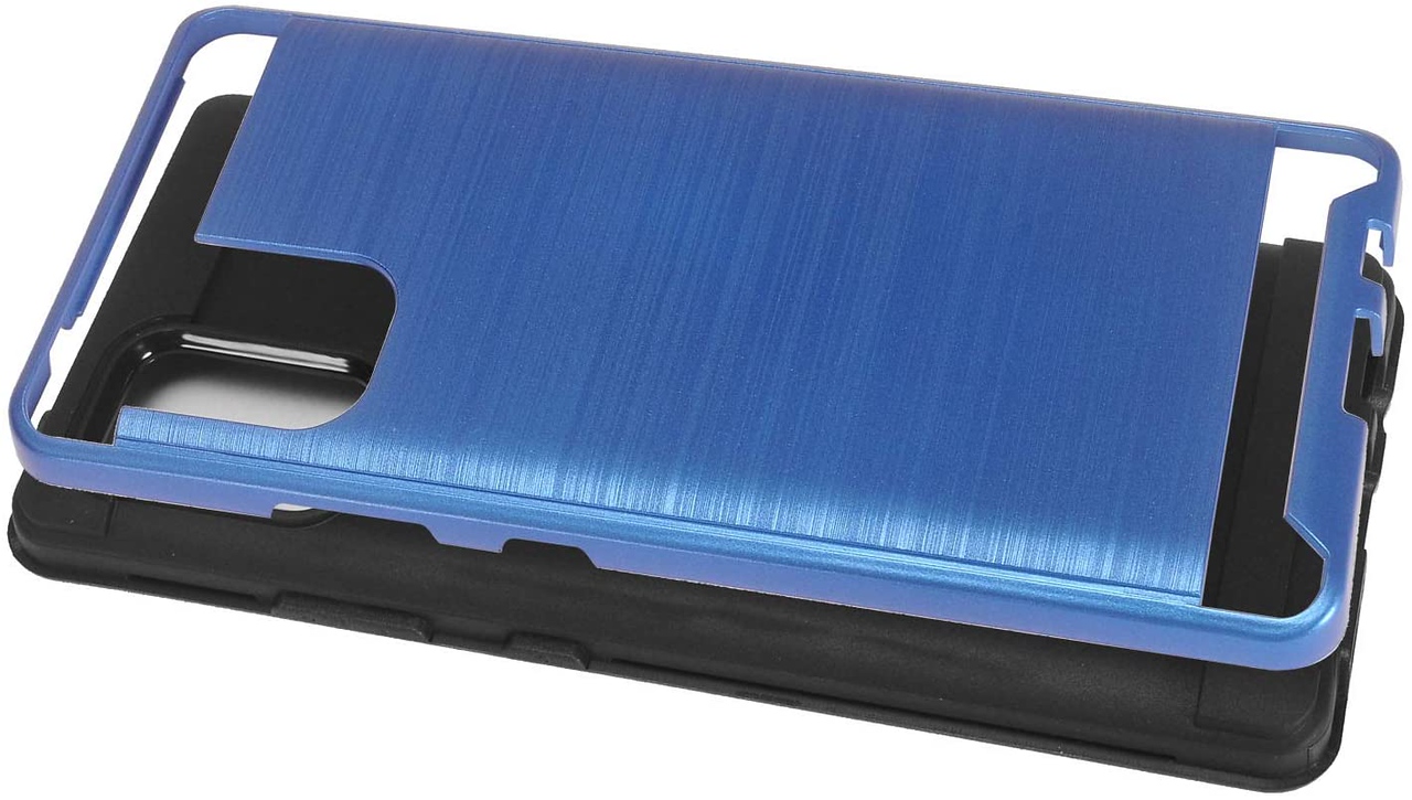 Für Motorola Moto G Power 2021 Hülle Brushed Textur Hybrid PC & TPU Robust Cover - Bild 25 von 65