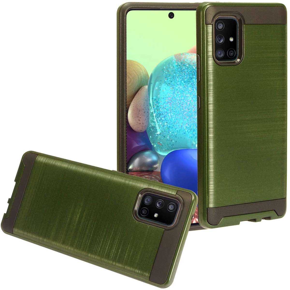 Für Motorola Moto G Power 2021 Hülle Brushed Textur Hybrid PC & TPU Robust Cover - Bild 27 von 65