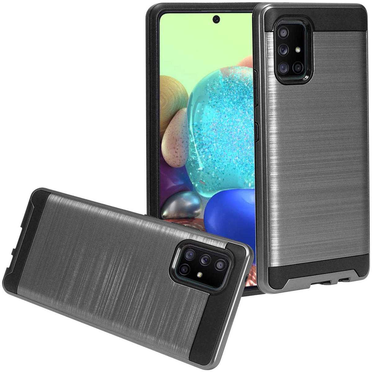 Für Motorola Moto G Power 2021 Hülle Brushed Textur Hybrid PC & TPU Robust Cover - Bild 35 von 65