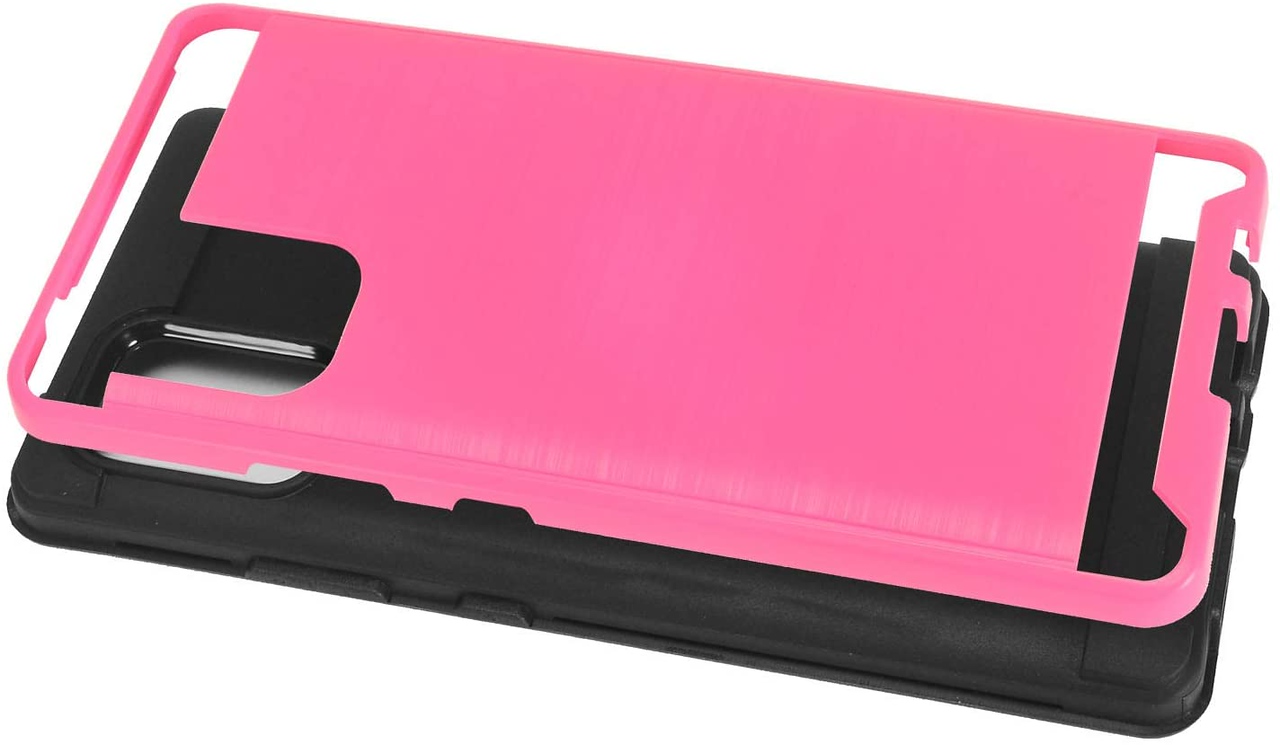 Für Motorola Moto G Power 2021 Hülle Brushed Textur Hybrid PC & TPU Robust Cover - Bild 49 von 65