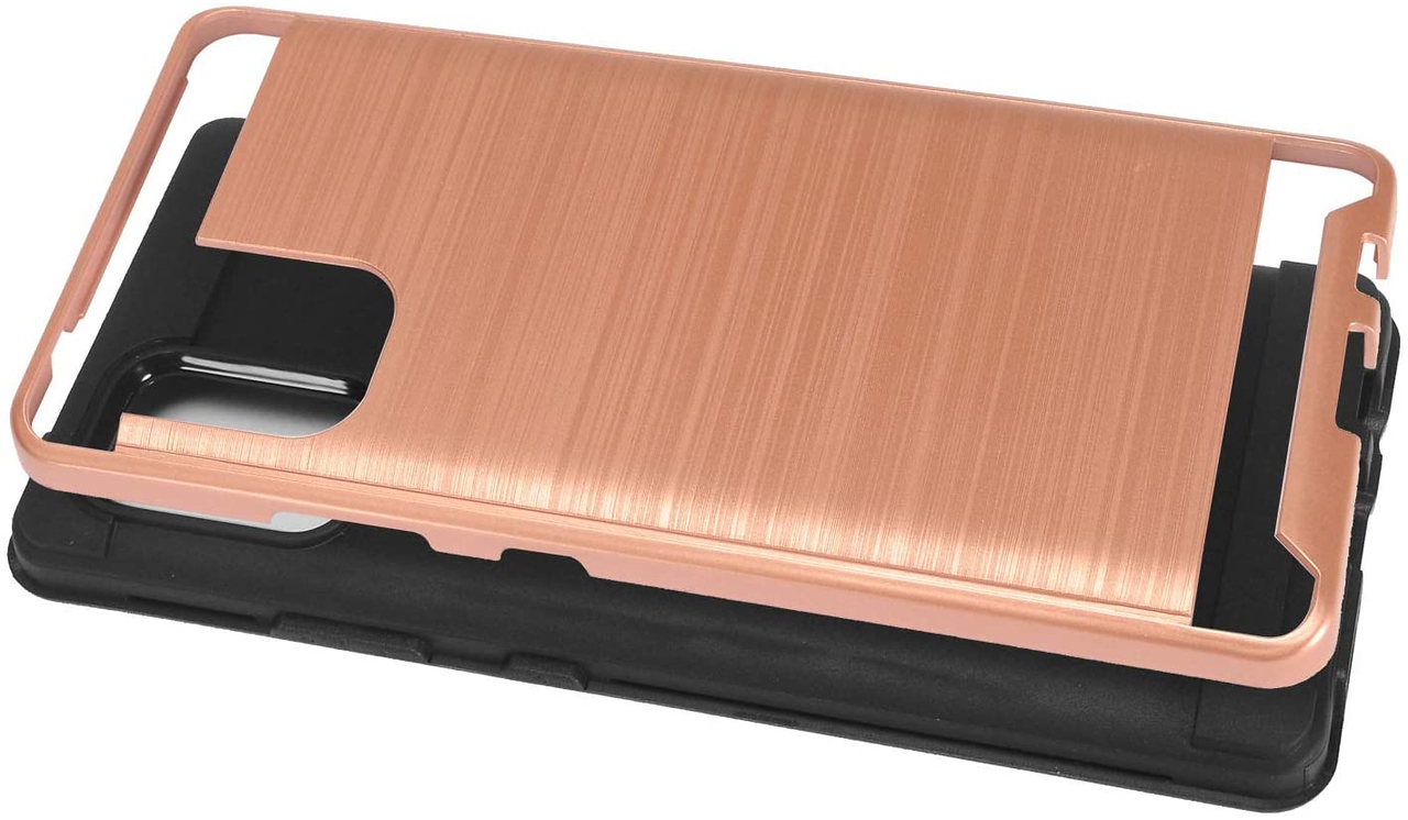 Für Motorola Moto G Power 2021 Hülle Brushed Textur Hybrid PC & TPU Robust Cover - Bild 57 von 65