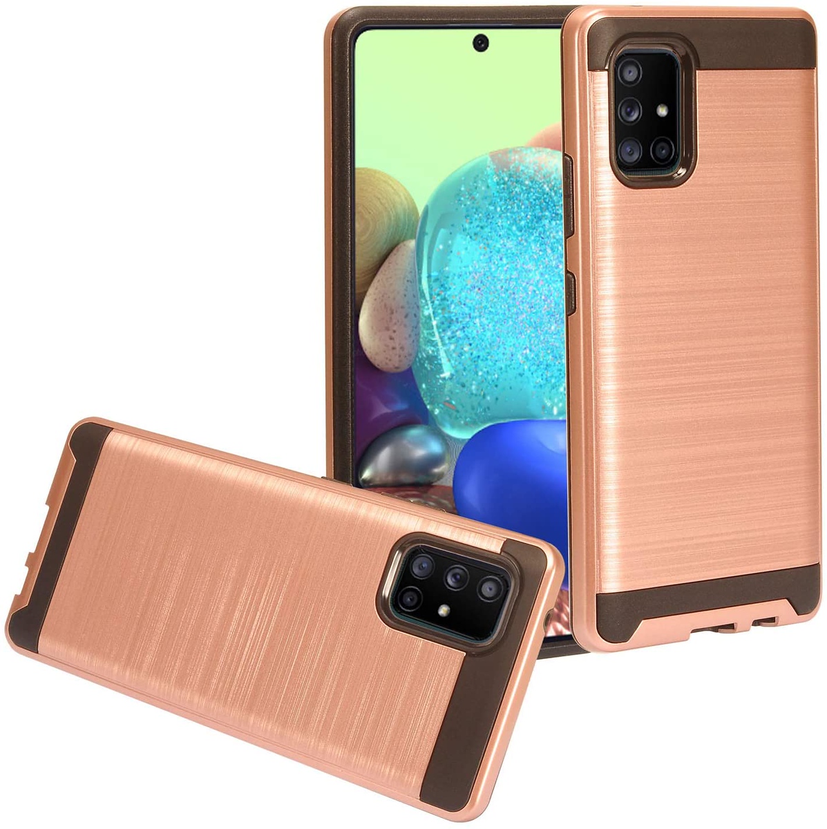 Für Motorola Moto G Power 2021 Hülle Brushed Textur Hybrid PC & TPU Robust Cover - Bild 51 von 65