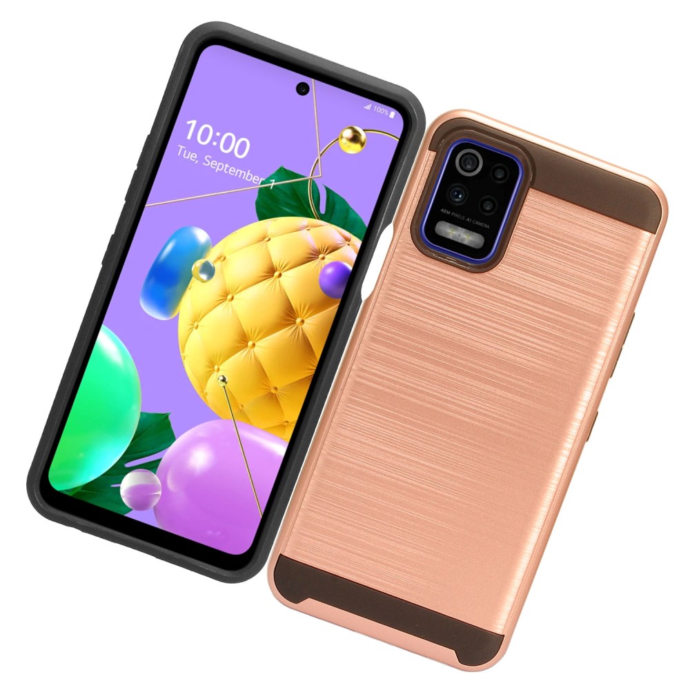 Für Motorola Moto G Power 2021 Hülle Brushed Textur Hybrid PC & TPU Robust Cover - Bild 50 von 65