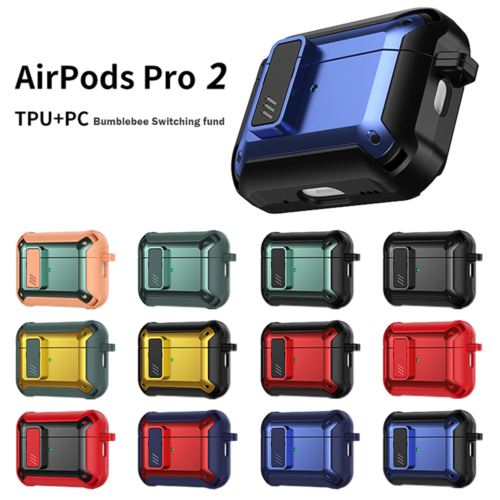 Funda protectora híbrida dura con mosquetón para Apple AirPods Pro 2da generación 2022 - Imagen 29 de 29