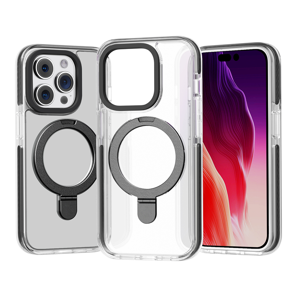 For Apple iPhone 15 Plus MagSafe Compatible Circle Stand Invisible Case Cover - Picture 22 of 39