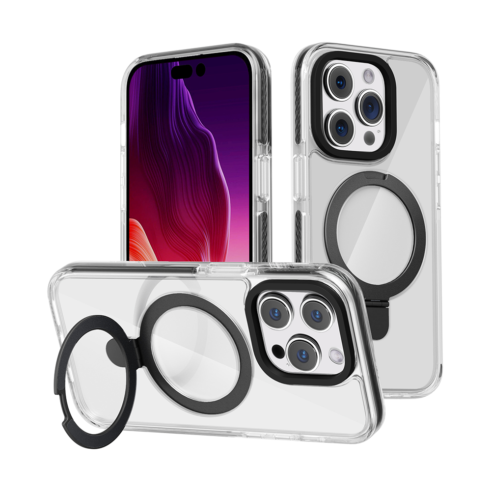 For Apple iPhone 15 Plus MagSafe Compatible Circle Stand Invisible Case Cover - Picture 23 of 39