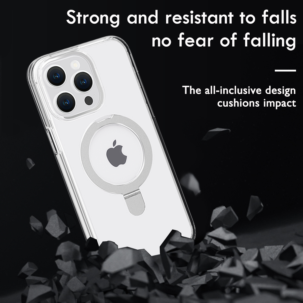 For Apple iPhone 15 Plus MagSafe Compatible Circle Stand Invisible Case Cover - Picture 18 of 39