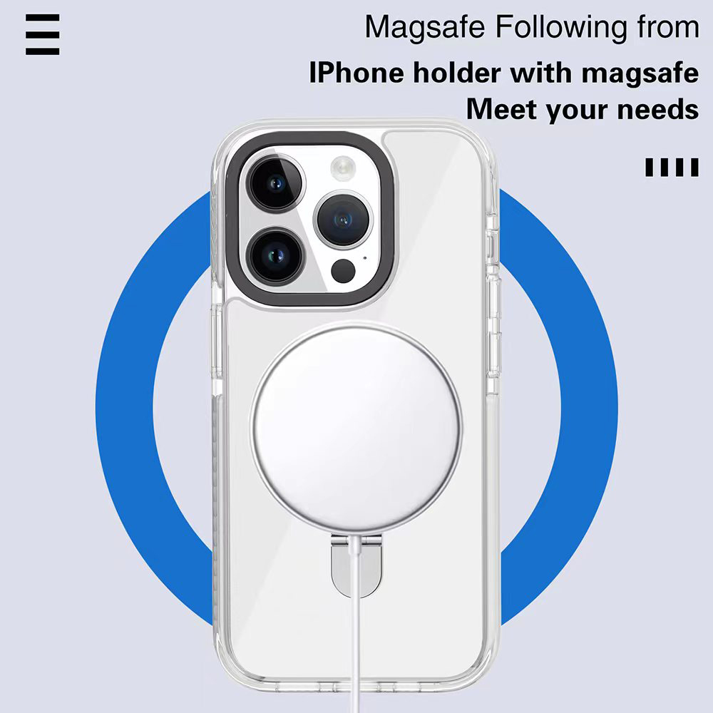 For Apple iPhone 15 Plus MagSafe Compatible Circle Stand Invisible Case Cover - Picture 36 of 39