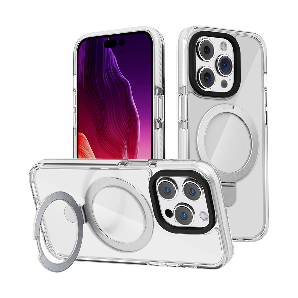 For Apple iPhone 15 Plus MagSafe Compatible Circle Stand Invisible Case Cover - Picture 32 of 39