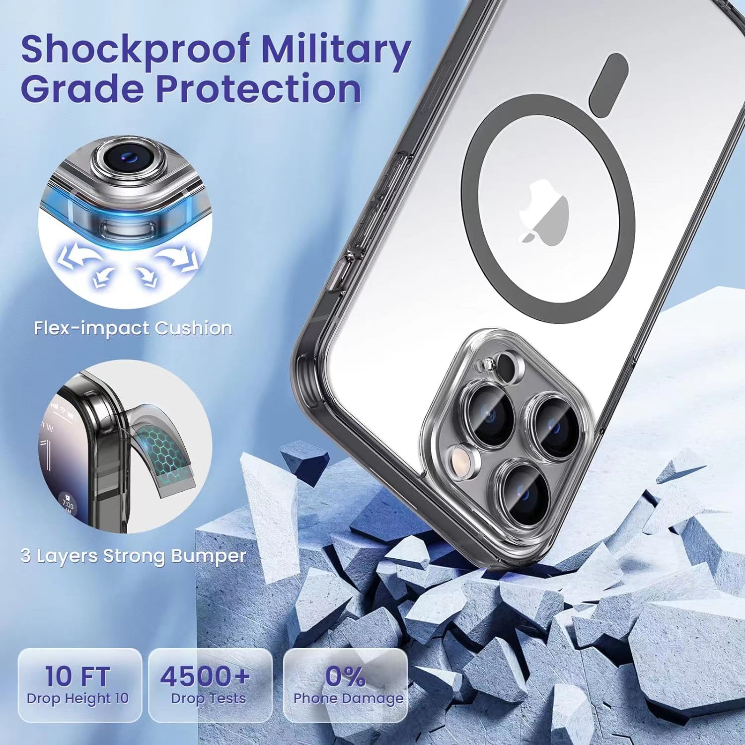 For Apple iPhone 15 Plus Hard Back TPU Frame Compatible with MagSafe Case Cover - Picture 11 of 48