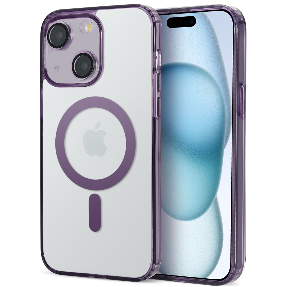 For Apple iPhone 15 Plus Hard Back TPU Frame Compatible with MagSafe Case Cover - Picture 34 of 48