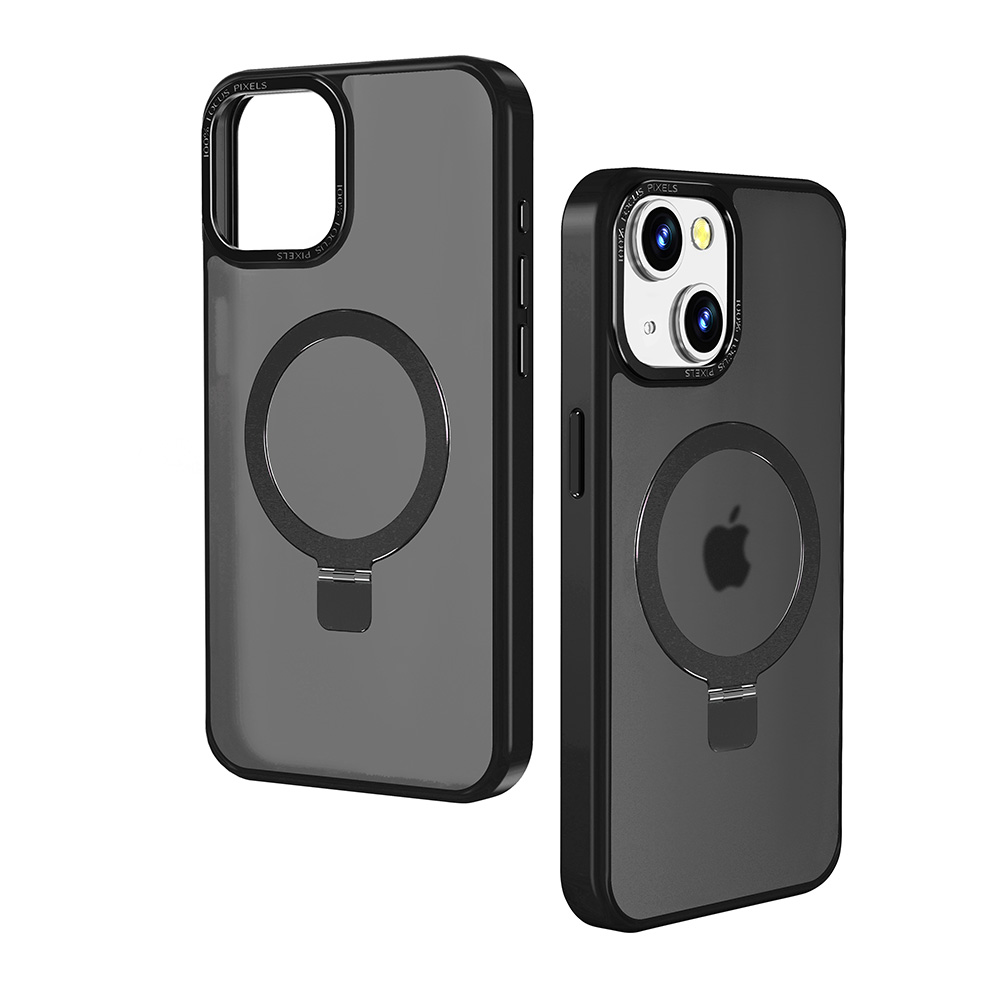 Für iPhone 15 Pro Max unsichtbarer Ständer Magnetkreis Hybrid mattierte Hülle Cover - Bild 14 von 31