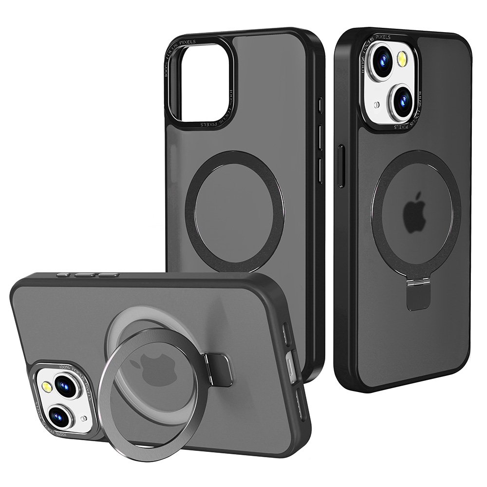 Für iPhone 15 Pro Max unsichtbarer Ständer Magnetkreis Hybrid mattierte Hülle Cover - Bild 13 von 31