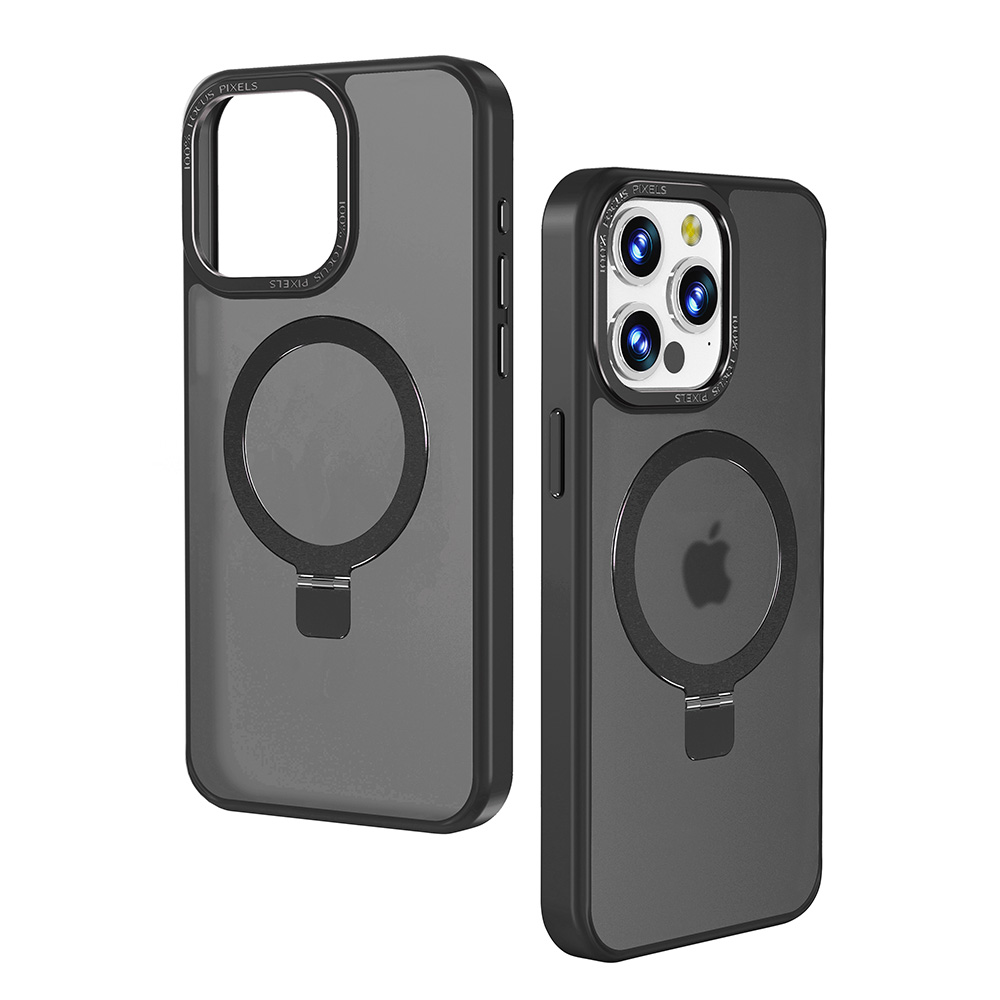 Für iPhone 15 Pro Max unsichtbarer Ständer Magnetkreis Hybrid mattierte Hülle Cover - Bild 10 von 31