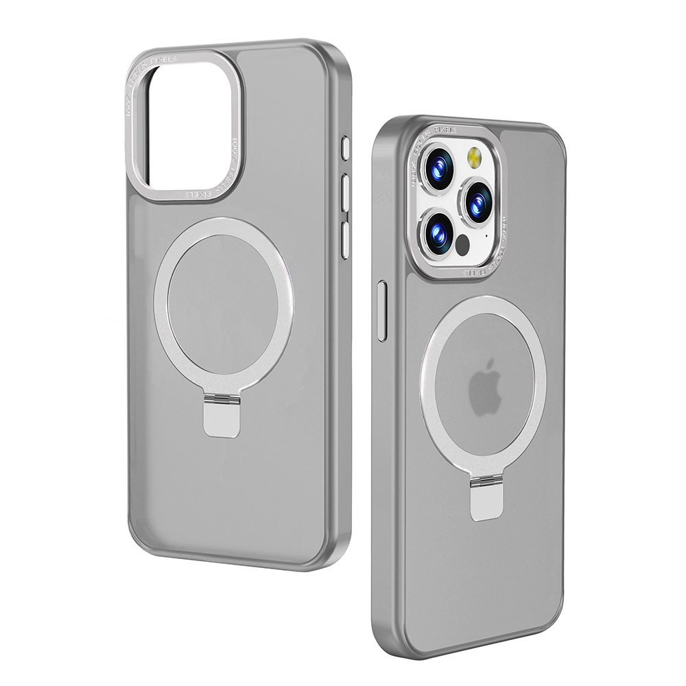 Für iPhone 15 Pro Max unsichtbarer Ständer Magnetkreis Hybrid mattierte Hülle Cover - Bild 16 von 31