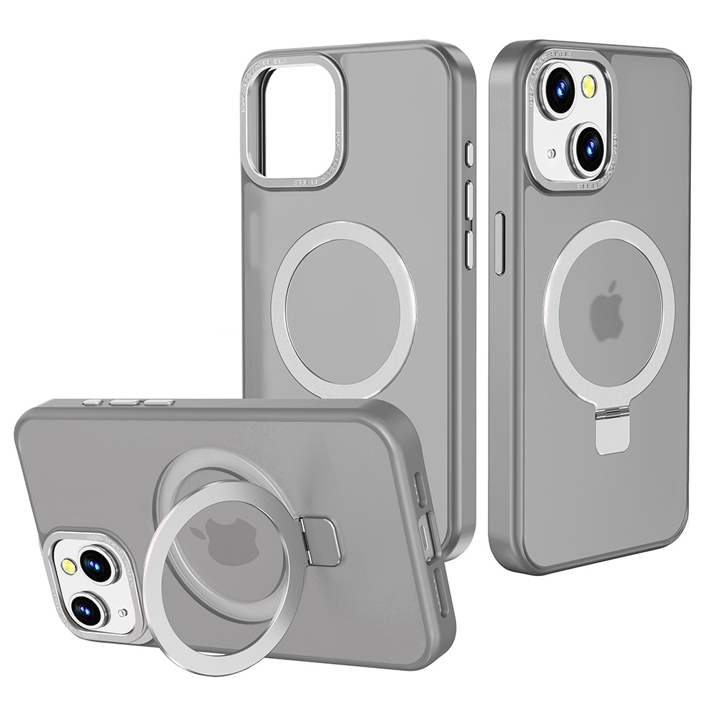 Für iPhone 15 Pro Max unsichtbarer Ständer Magnetkreis Hybrid mattierte Hülle Cover - Bild 19 von 31