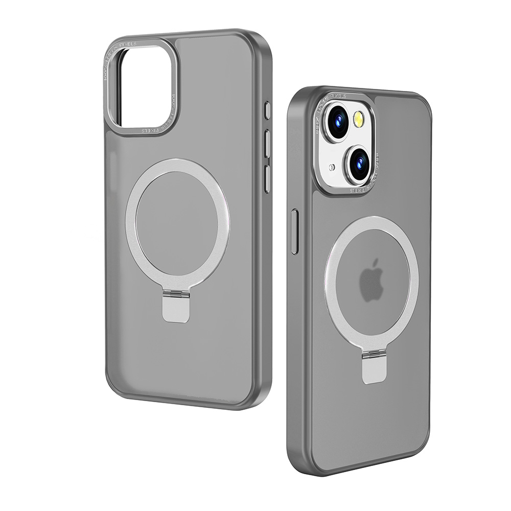 Für iPhone 15 Pro Max unsichtbarer Ständer Magnetkreis Hybrid mattierte Hülle Cover - Bild 20 von 31