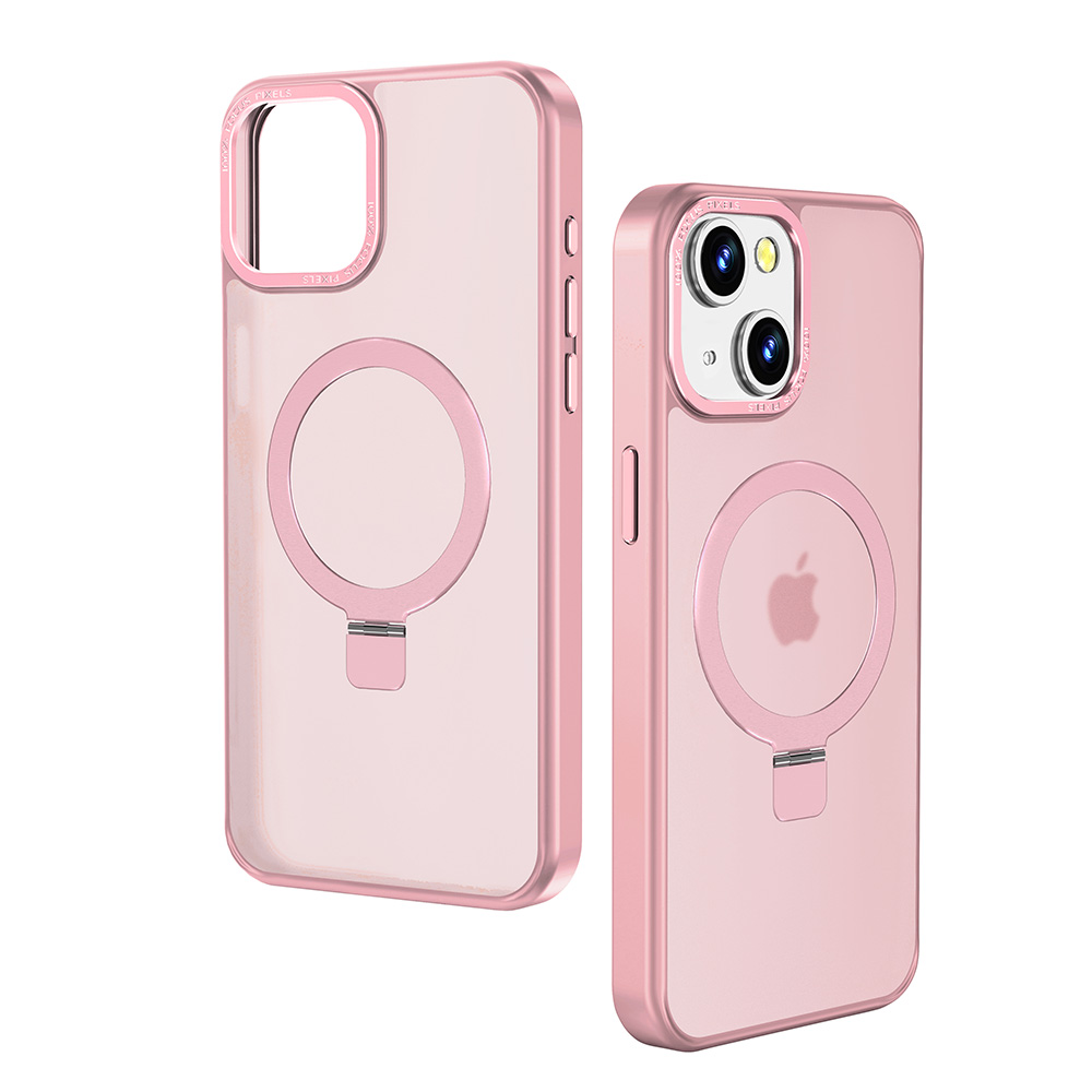 Für iPhone 15 Pro Max unsichtbarer Ständer Magnetkreis Hybrid mattierte Hülle Cover - Bild 28 von 31