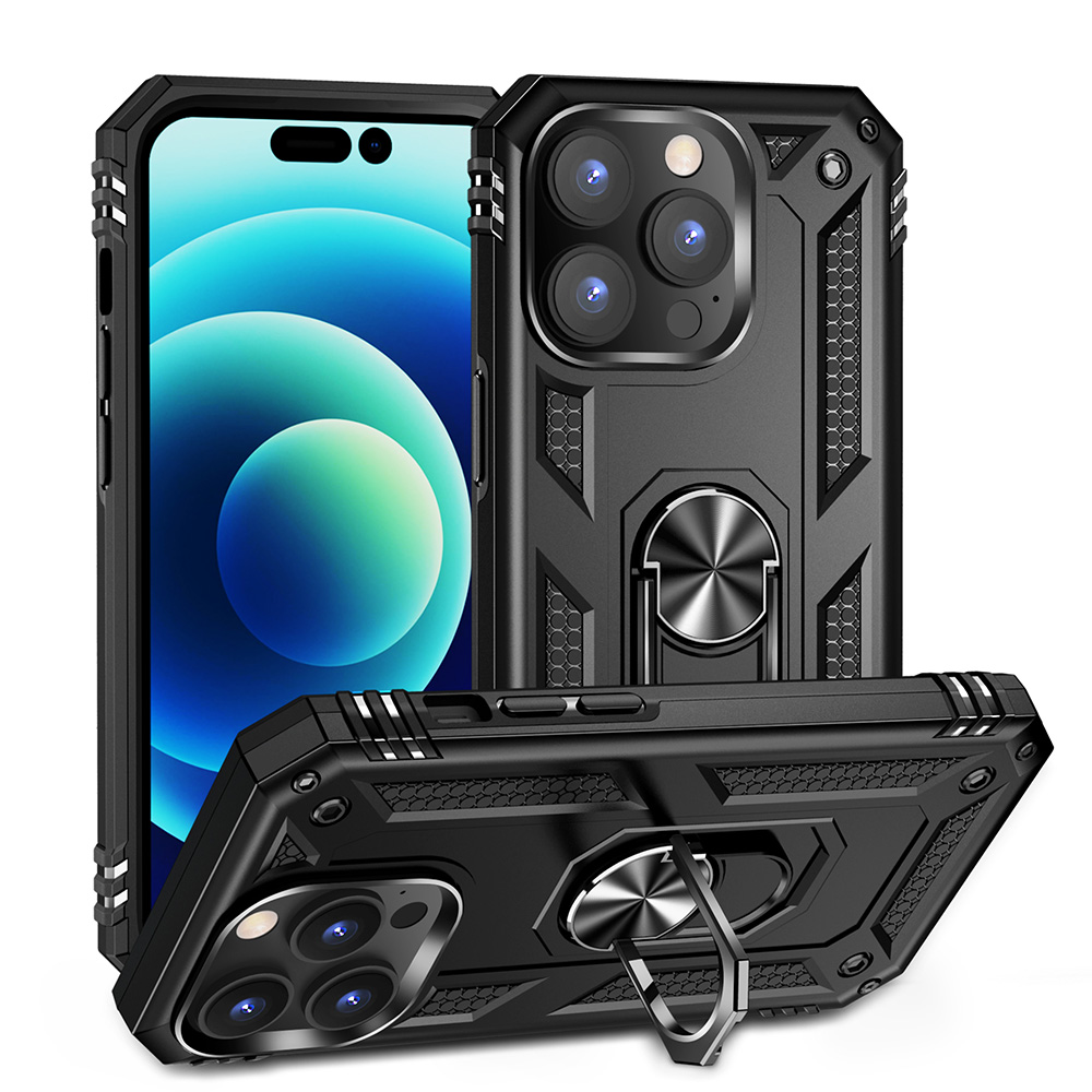 Funda protectora híbrida blindada de alta resistencia con soporte anillo para Motorola Moto G Play 2023 - Imagen 18 de 36