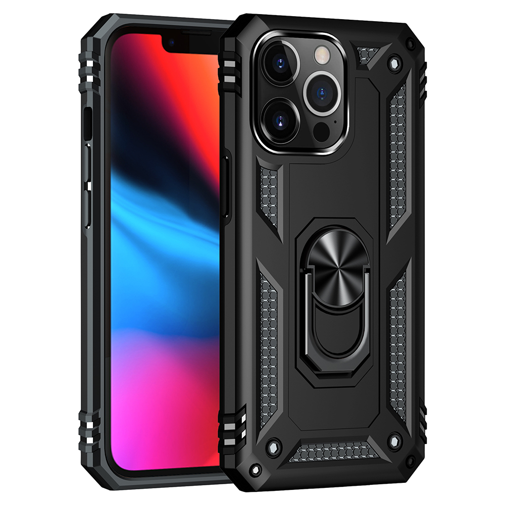 Funda protectora híbrida blindada de alta resistencia con soporte anillo para Motorola Moto G Play 2023 - Imagen 19 de 36
