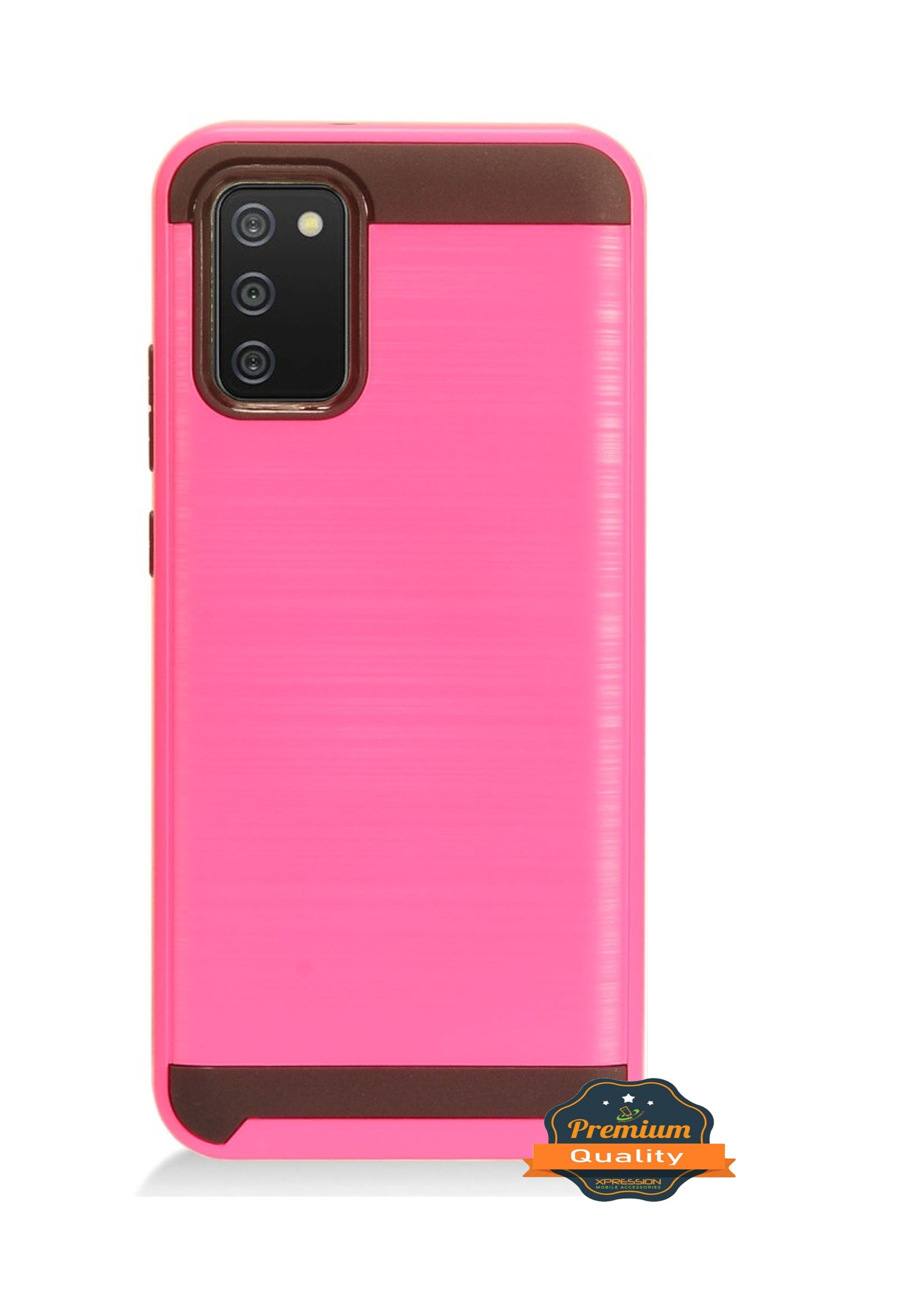 For Samsung Galaxy A03S Brushed Texture Hybrid Dual Layer Hard PC TPU Case Cover - Picture 26 of 28