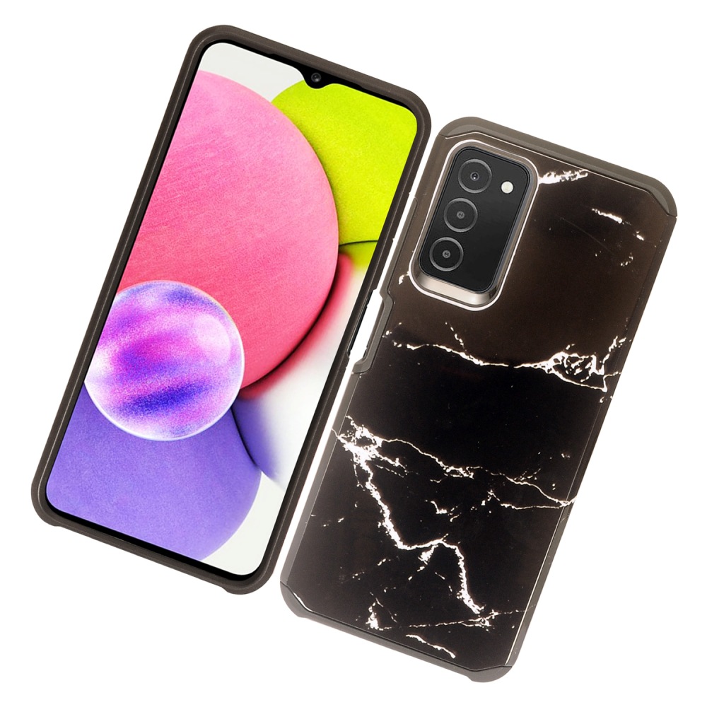 For Samsung Galaxy A03S Stylish Design 2 in 1 Hard Shockproof Hybrid Case Cover - Picture 19 of 40