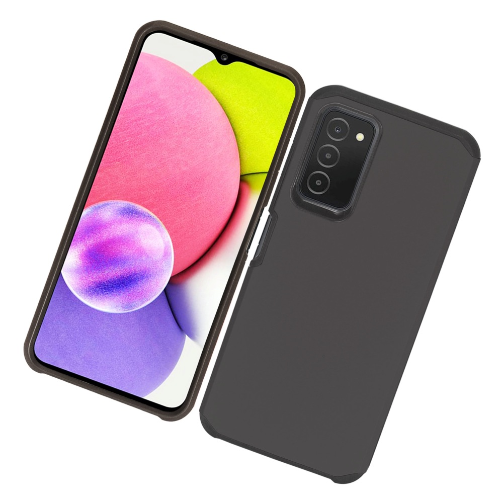 For Samsung Galaxy A03S Stylish Design 2 in 1 Hard Shockproof Hybrid Case Cover - Picture 28 of 40