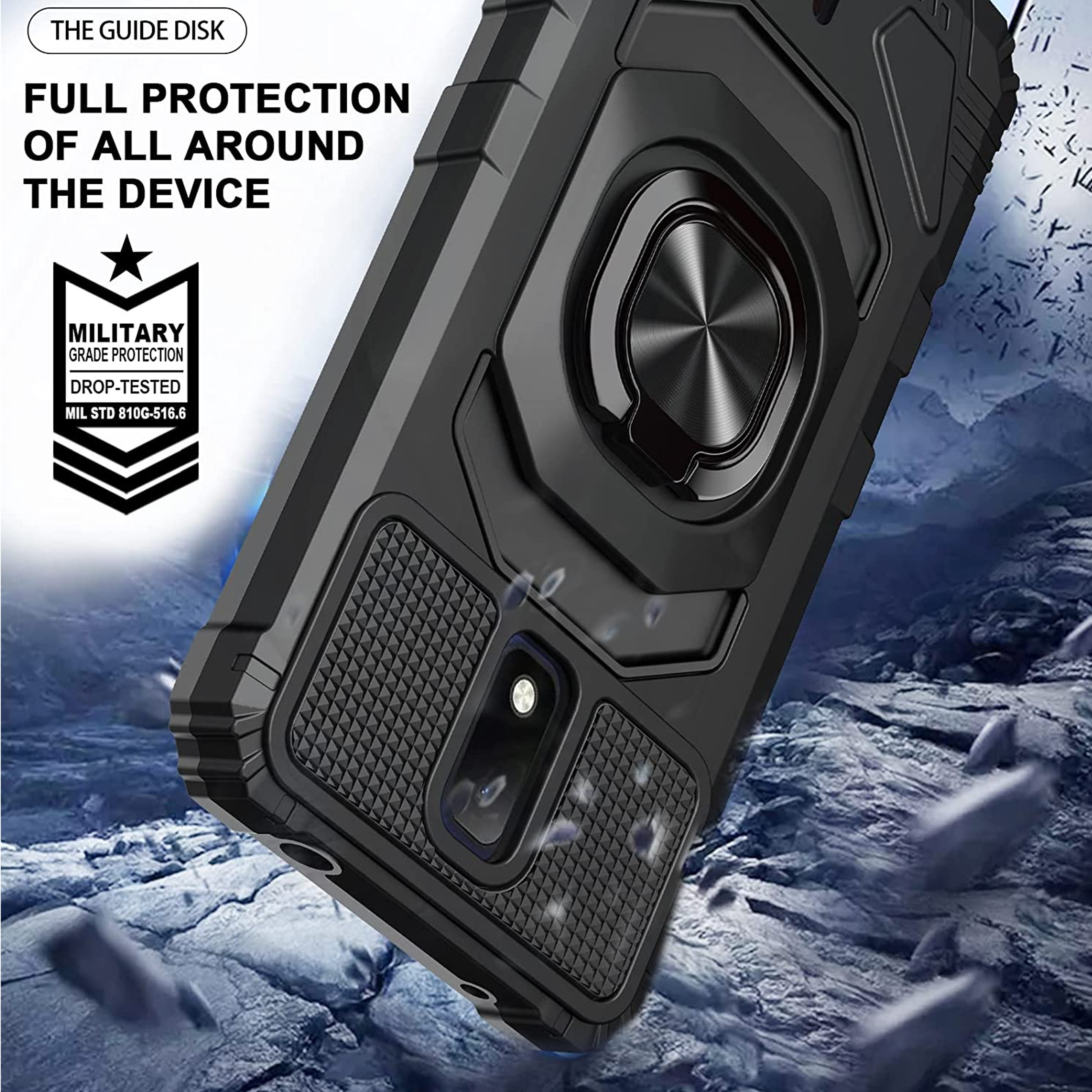 For TCL 30 T /T603 Stand 2in1 Ring Holder Kickstand Hybrid Armor TPU Case Cover - Picture 19 of 30