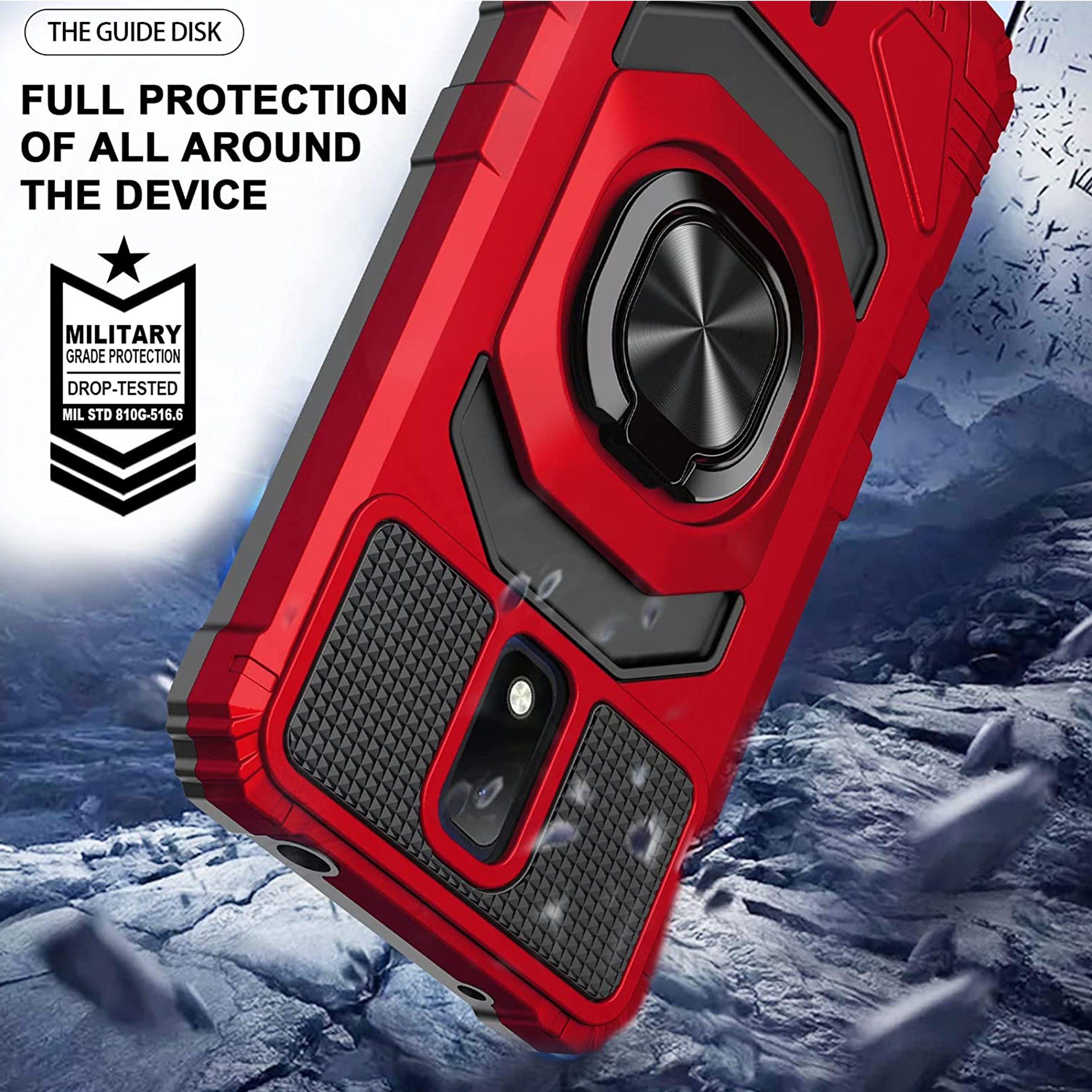 For TCL 30 T /T603 Stand 2in1 Ring Holder Kickstand Hybrid Armor TPU Case Cover - Picture 26 of 30