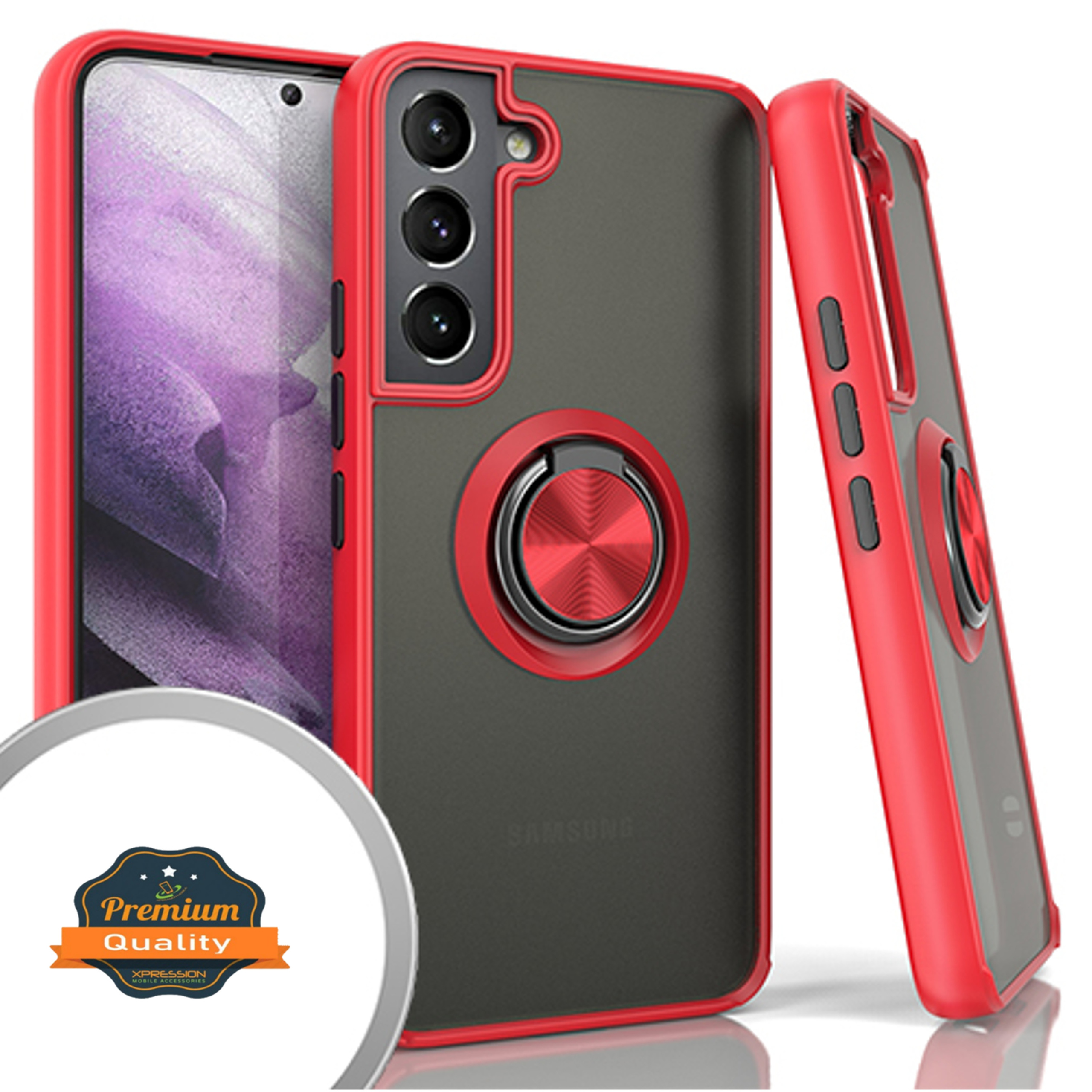 Funda Carcasa TPU Híbrida Mate Soporte Anillo TPU para Samsung Galaxy S25/S24 - Imagen 25 de 32