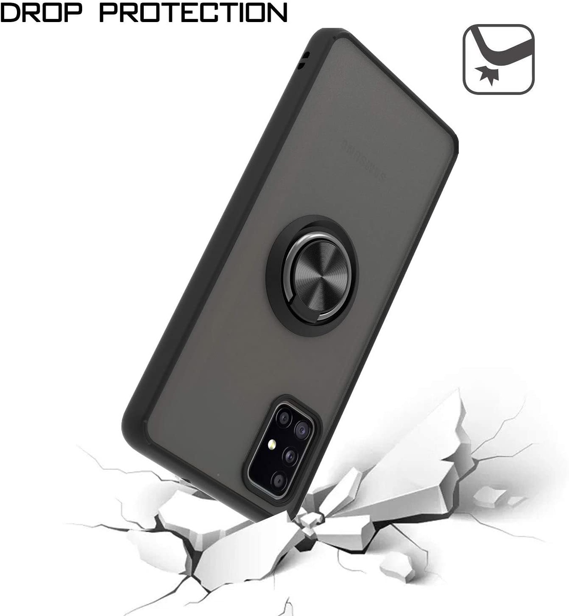 For Apple iPhone 16 Pro Max Ring Stand Holder Hybrid Matte TPU Frame Case Cover - Picture 13 of 32
