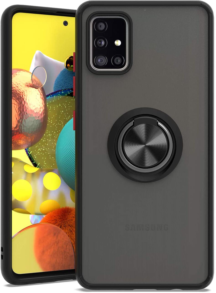For Apple iPhone 16 Pro Max Ring Stand Holder Hybrid Matte TPU Frame Case Cover - Picture 16 of 32
