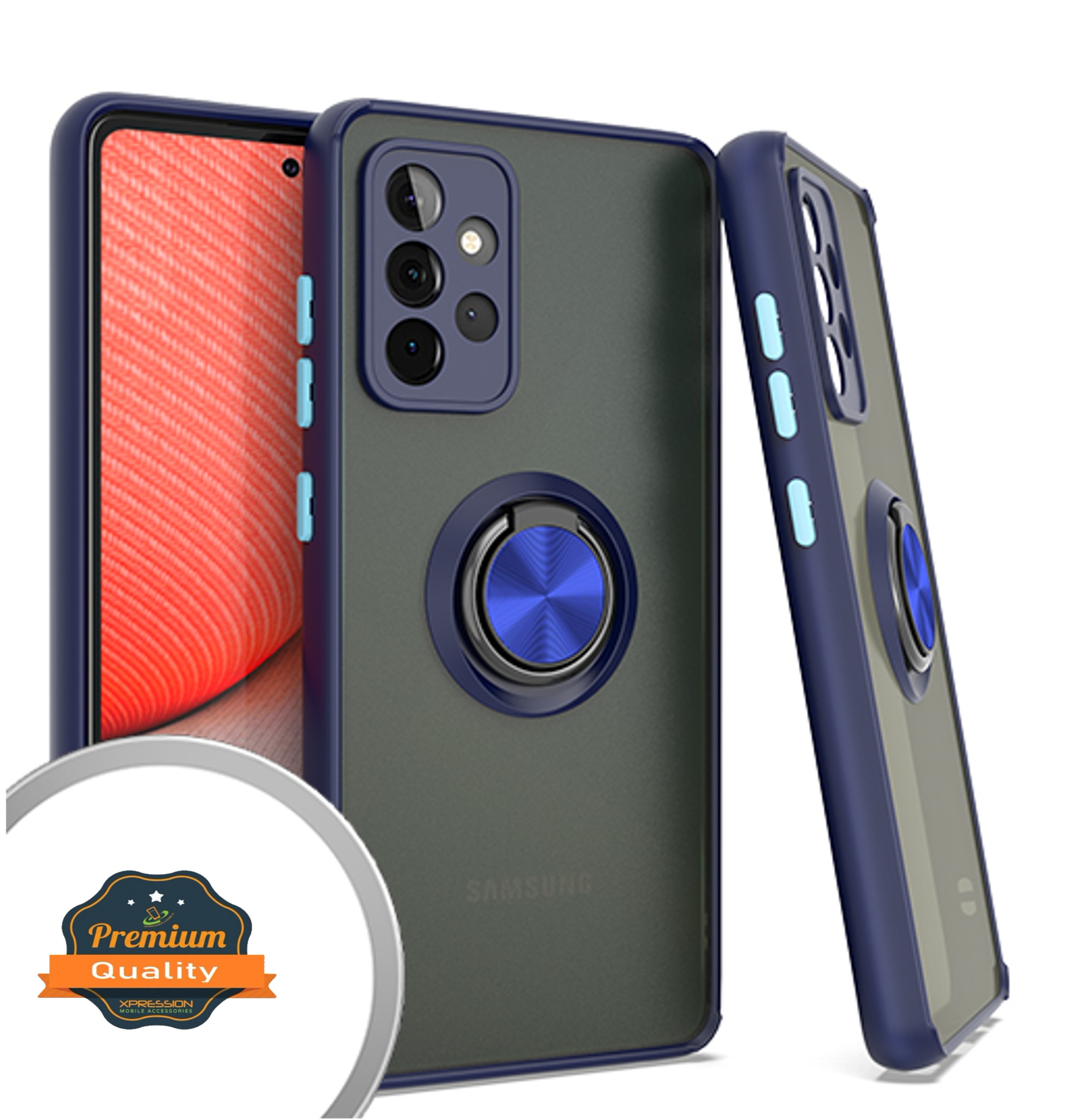For Apple iPhone 16 Pro Max Ring Stand Holder Hybrid Matte TPU Frame Case Cover - Picture 18 of 32
