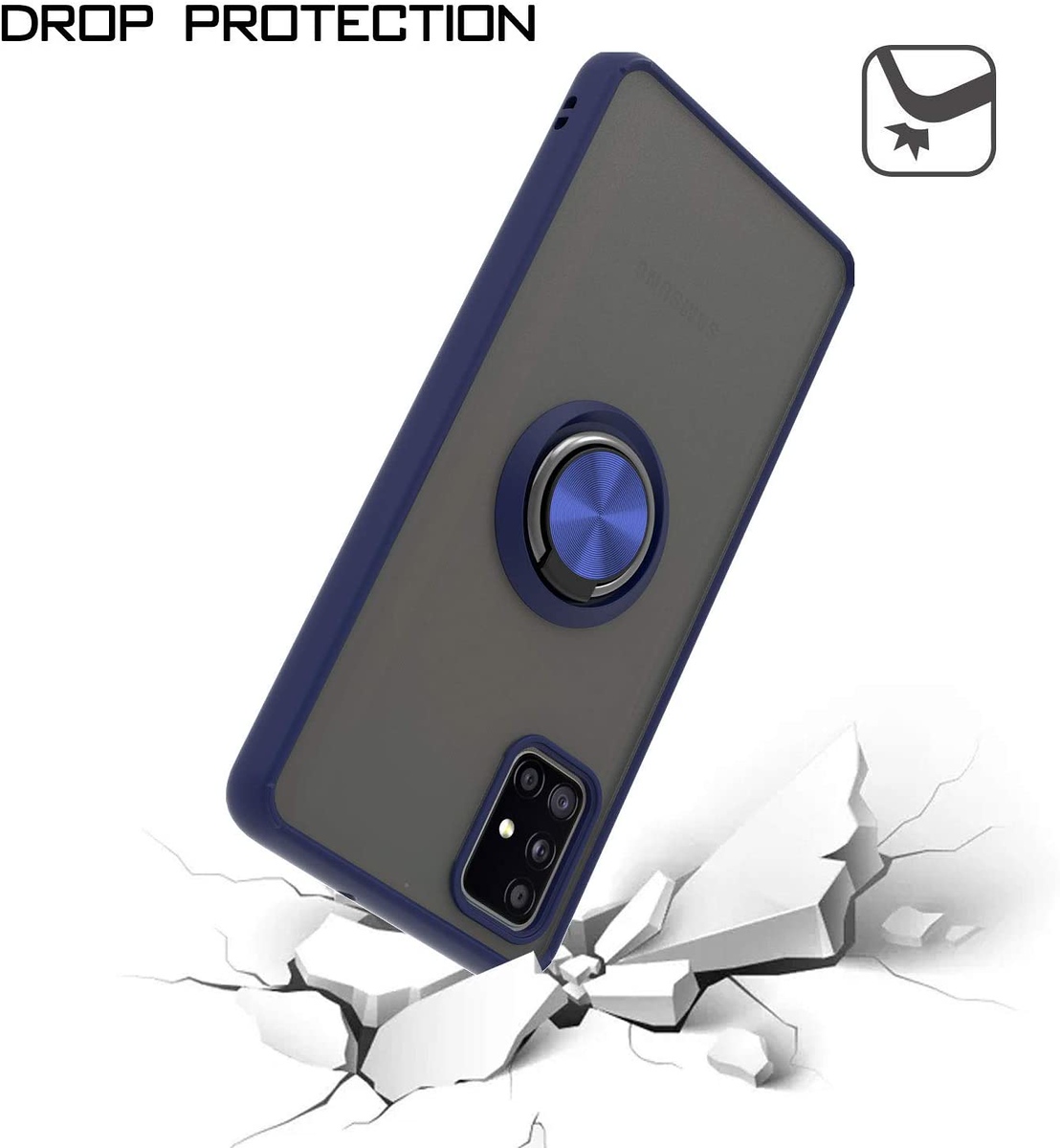 For Apple iPhone 16 Pro Max Ring Stand Holder Hybrid Matte TPU Frame Case Cover - Picture 22 of 32