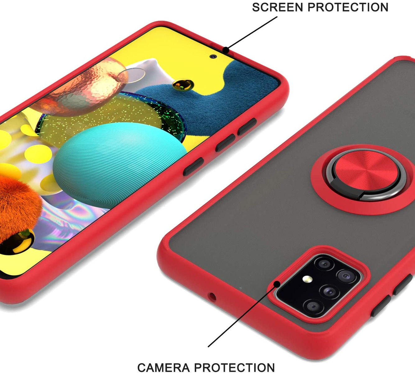 For Apple iPhone 16 Pro Max Ring Stand Holder Hybrid Matte TPU Frame Case Cover - Picture 31 of 32