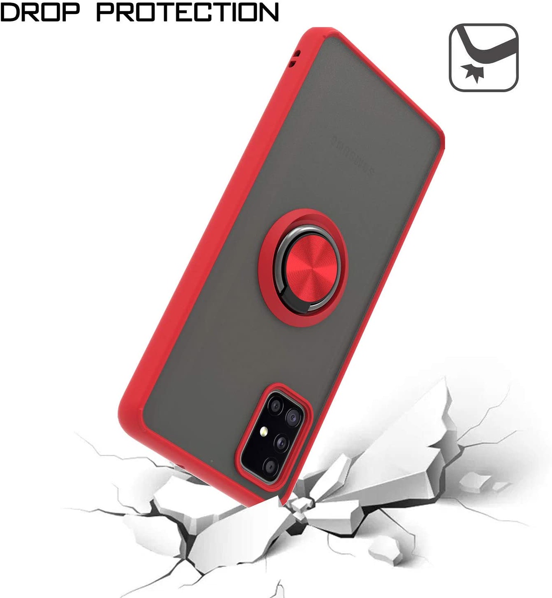 For Apple iPhone 16 Pro Max Ring Stand Holder Hybrid Matte TPU Frame Case Cover - Picture 30 of 32